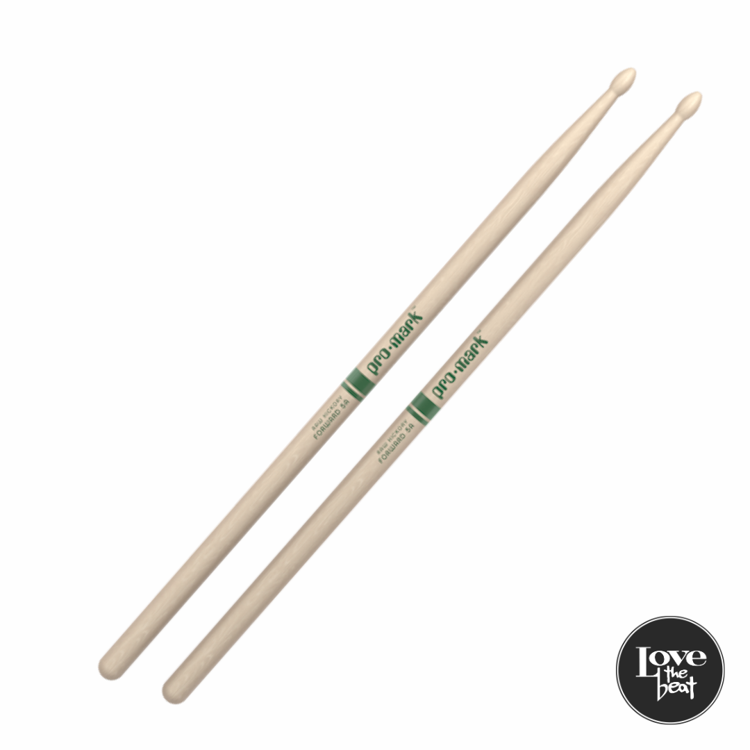 ProMark - Baquetas TXR5AW 5A Classic Hickory Punta ovalada de madera