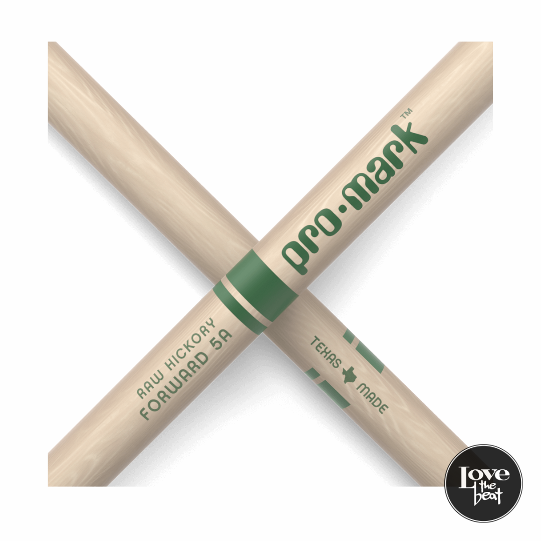 ProMark - Baquetas TXR5AW 5A Classic Hickory Punta ovalada de madera