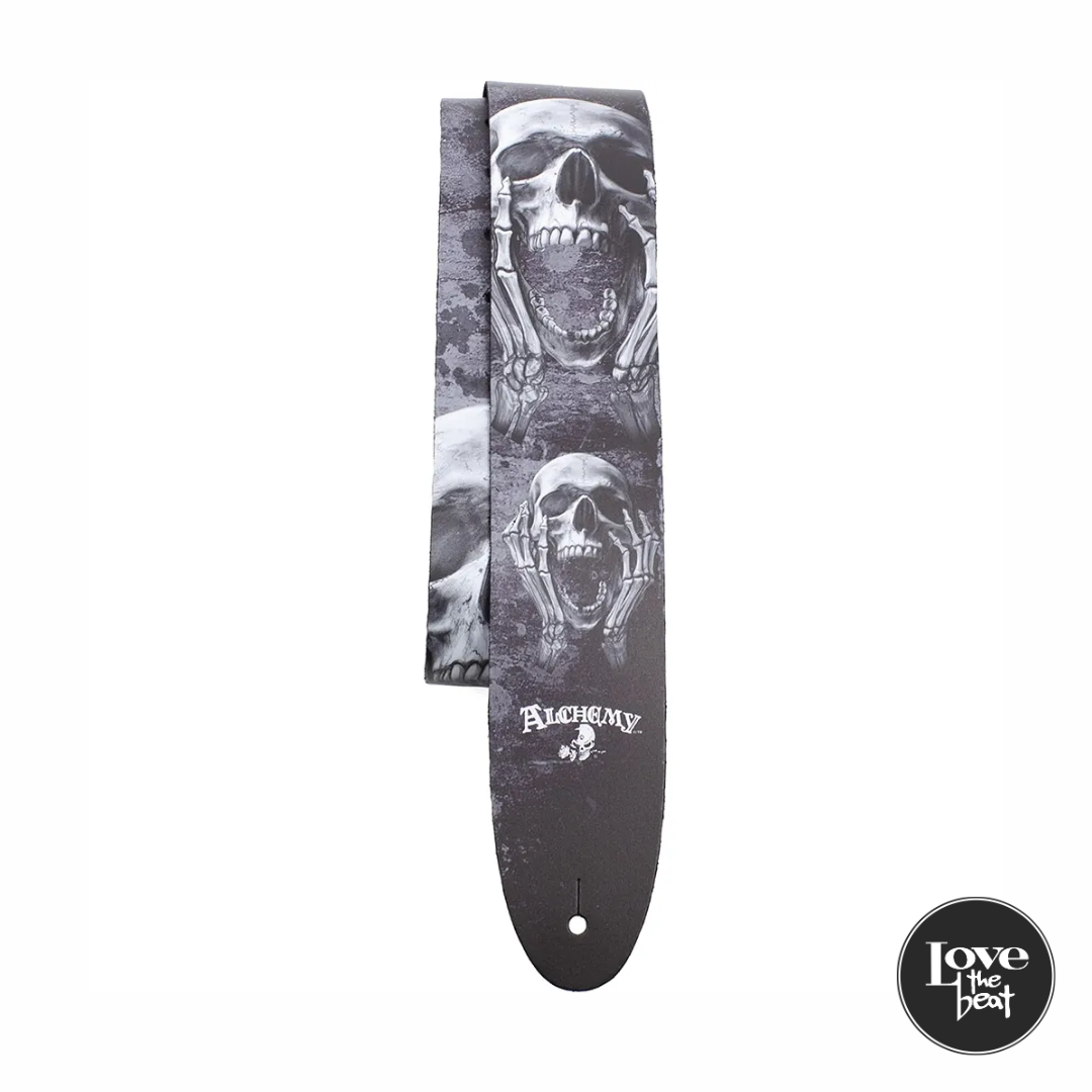 Perri's Leathers - Correa de guitarra de cuero Alchemy The Scream