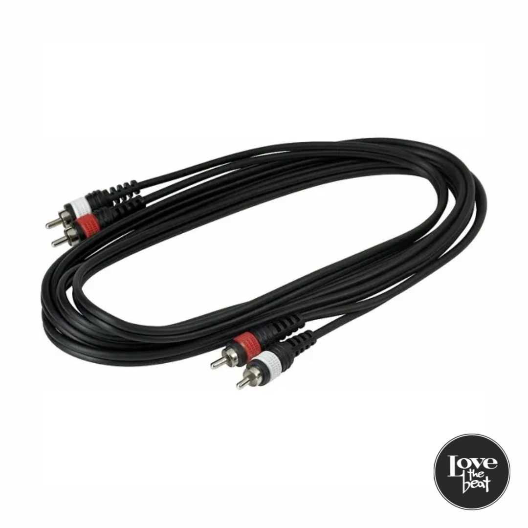 Rockcable - Cable 2 RCA a 2 RCA 3mt