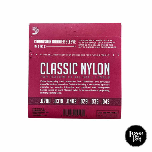 D'Addario Classic Nylon - Encordado para guitarra acústica
