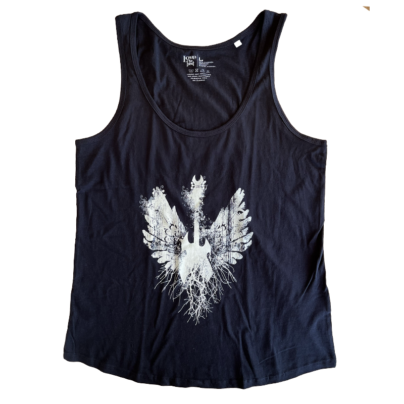 Guitar on Fire Tank Mujer