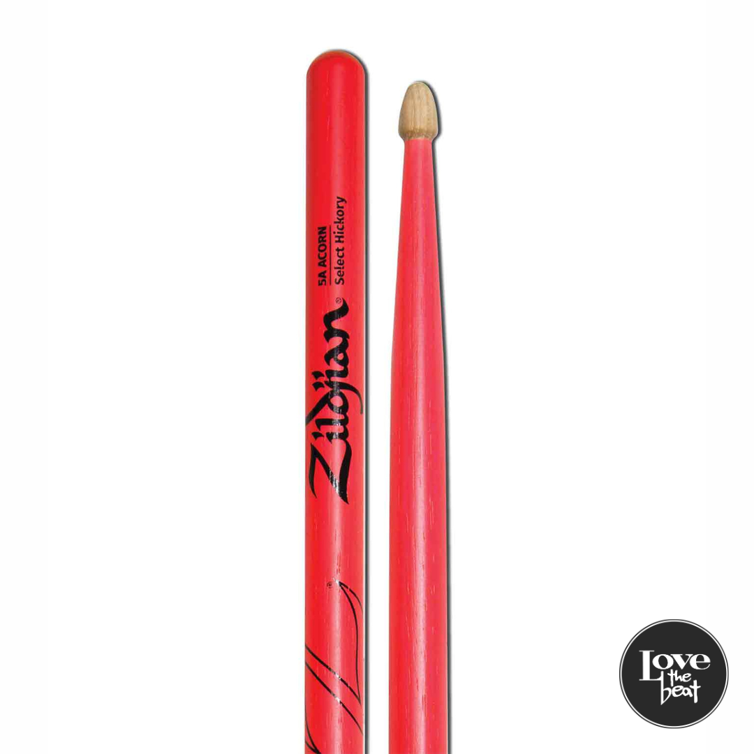 Zildjian - Baquetas 5A Madera Bellota Neon Pink