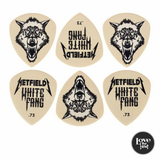 Dunlop - Uñetas Collector Series James Hetfield White Fang
