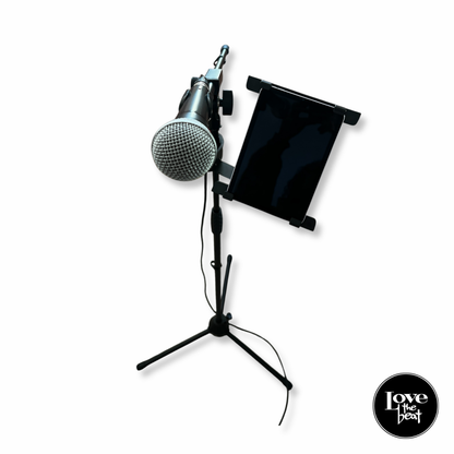 Atril micrófono con Clamp para Tablet/iPad