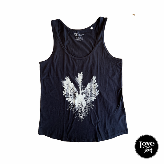 Guitar on Fire Tank Mujer