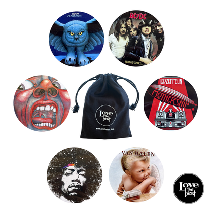 Love The Beat Posavasos - Colección Classic Rock