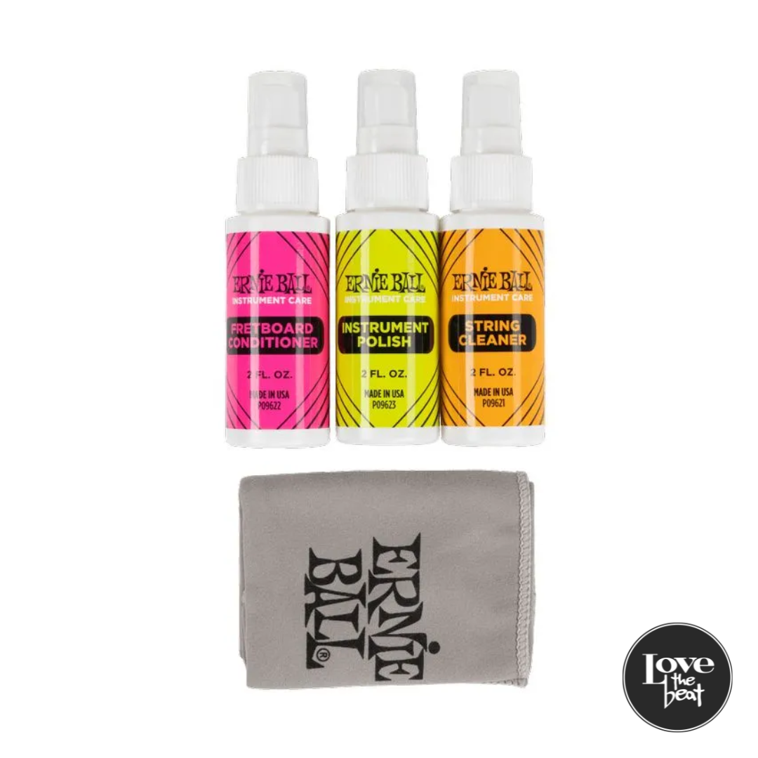 Ernie Ball - Kit de Limpieza con paño microfibra P04225