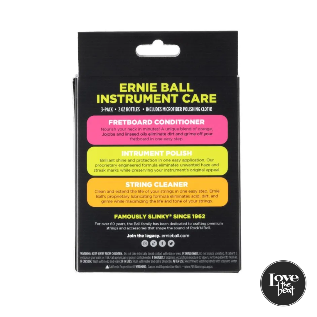 Ernie Ball - Kit de Limpieza con paño microfibra P04225