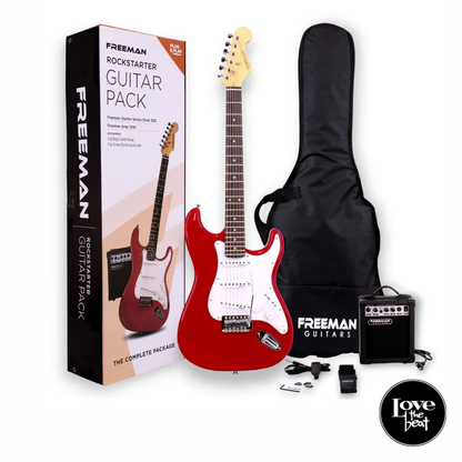Freeman - Pack Guitarra Eléctrica Rockstarter Red