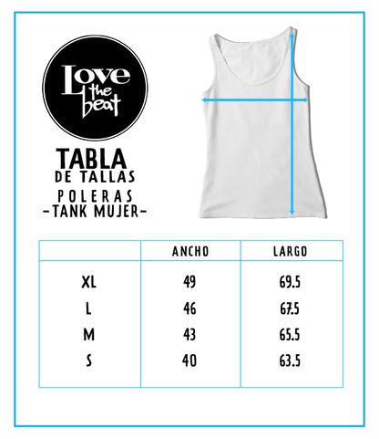 Guitar Wings Tank Mujer