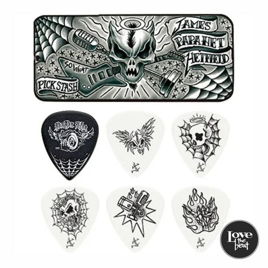 Dunlop - Uñetas Collector Series James 'Papahet' Hetfield con cajita