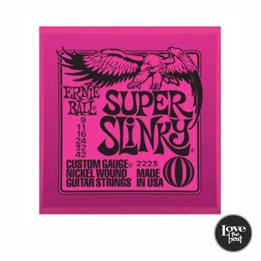 Ernie Ball - Encordado para guitarra eléctrica Super Slinky 9-42